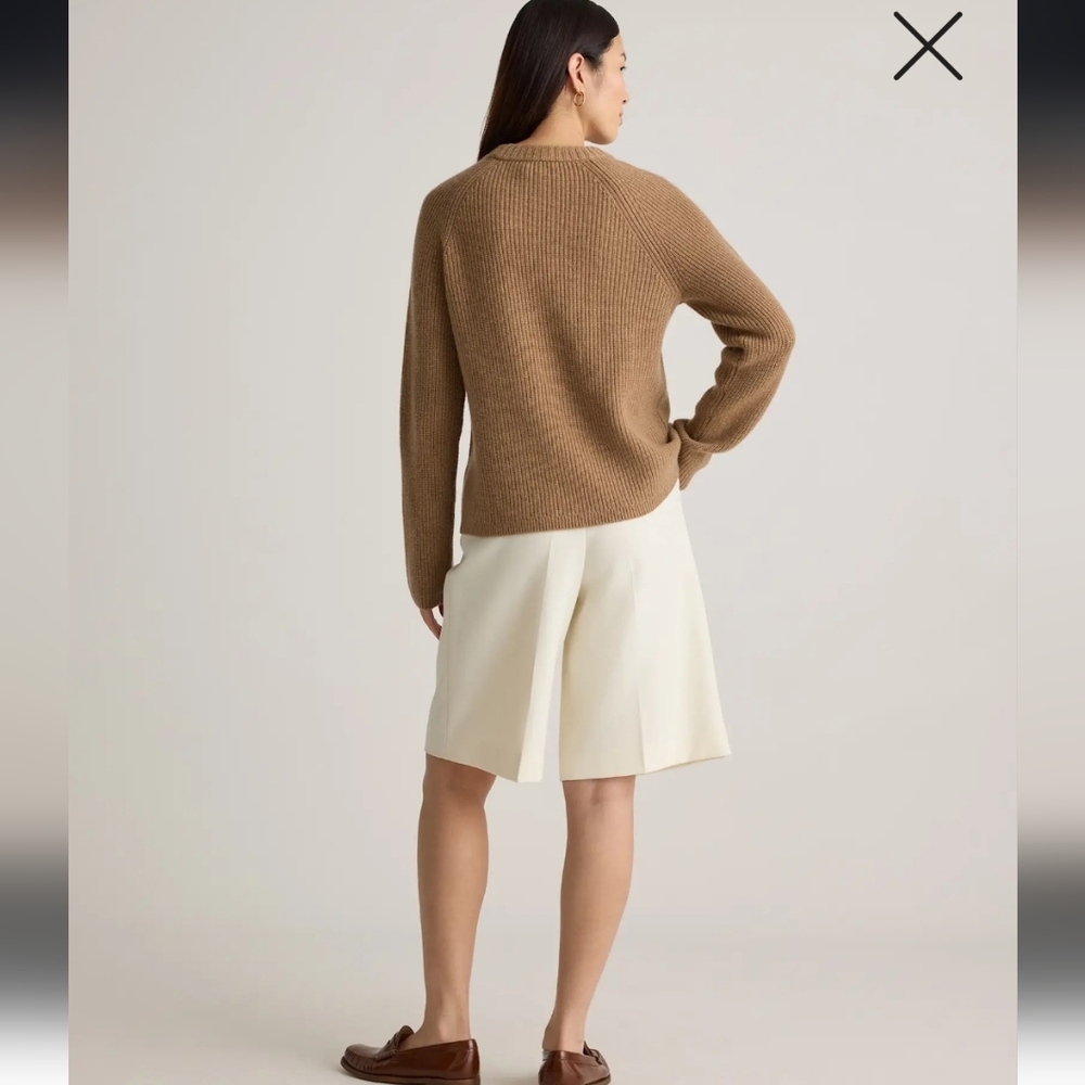 Mongolian Cashmere Fisherman Crewneck Sweater - Picture 2 of 9